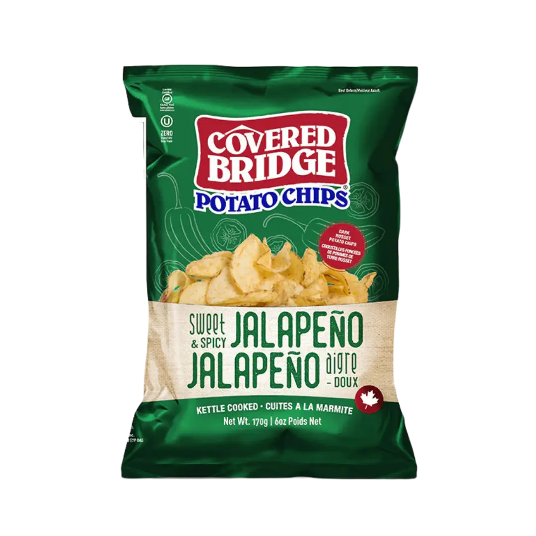 Covered Bridge Potato Chips | Sweet & Spicy Jalapeno SHACK à SAUCE