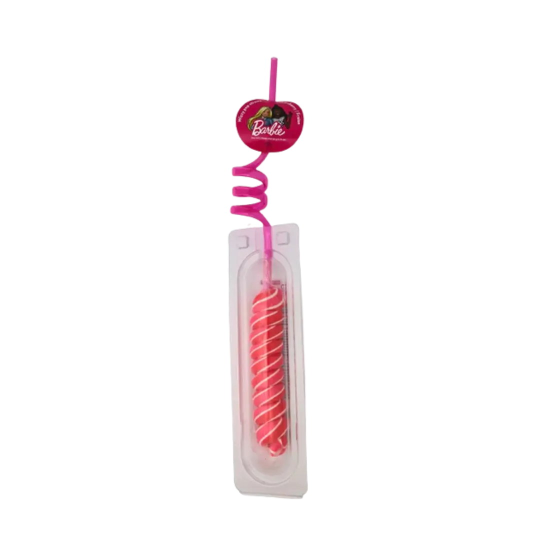 Exclusive Brands | Barbie - Wizzy Pop Straws With Lollipop Exclusive Brands