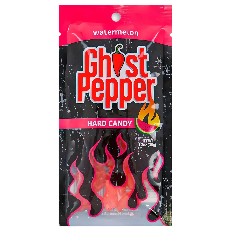 Flamethrower Candy | Ghost Pepper Hard Candy - Watermelon SHACK à SAUCE