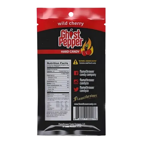 Flamethrower Candy | Ghost Pepper Hard Candy - Wild Cherry SHACK à SAUCE