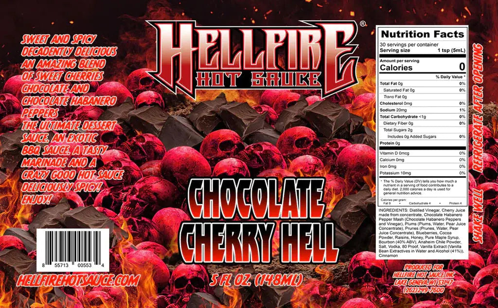 Hellfire Hot Sauce | Chocolate Cherry Hell SHACK Ă SAUCE