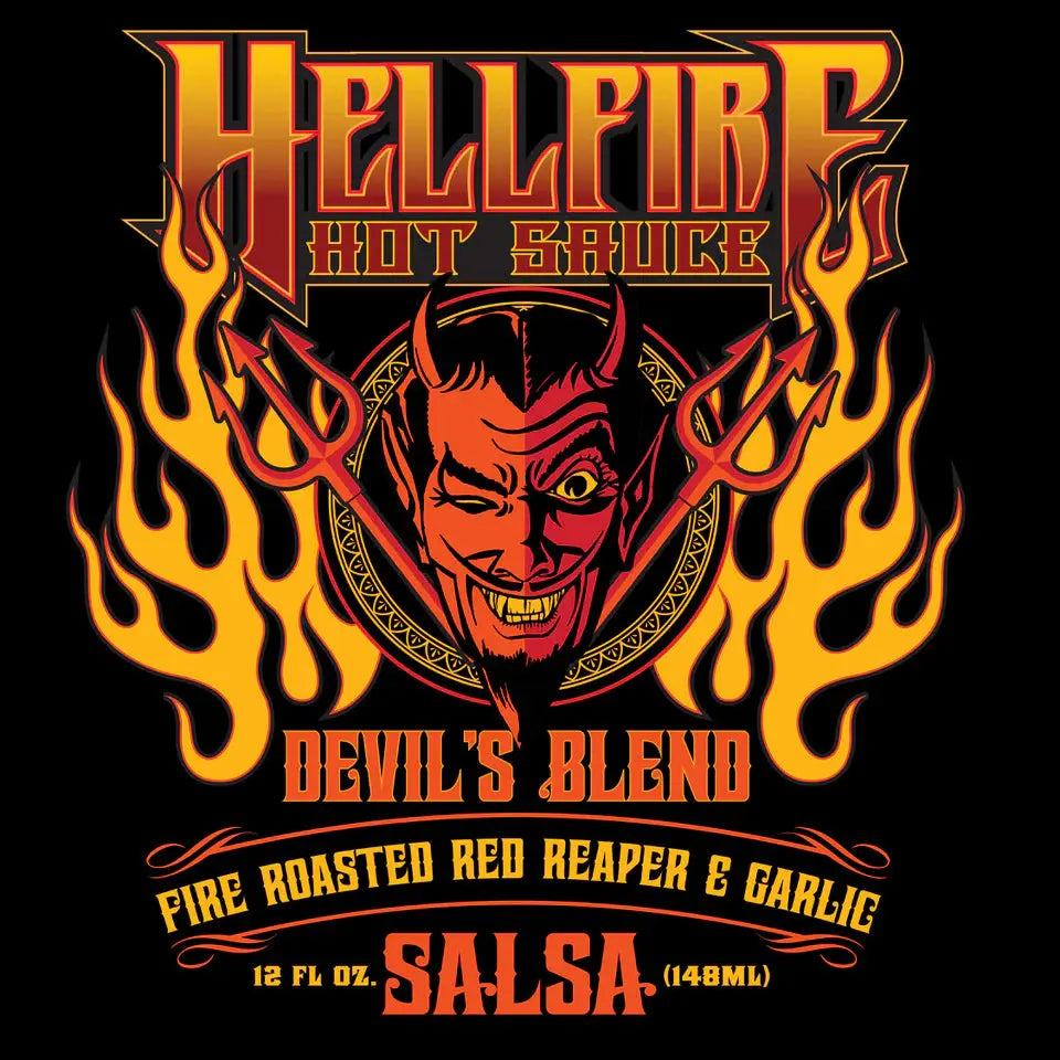 Hellfire Hot Sauce | Devil's Blend Salsa Red Reaper SHACK Ă SAUCE