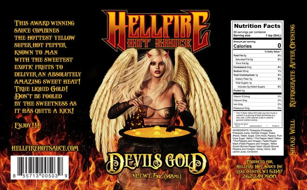 Hellfire Hot Sauce | Devils Gold SHACK Ă SAUCE