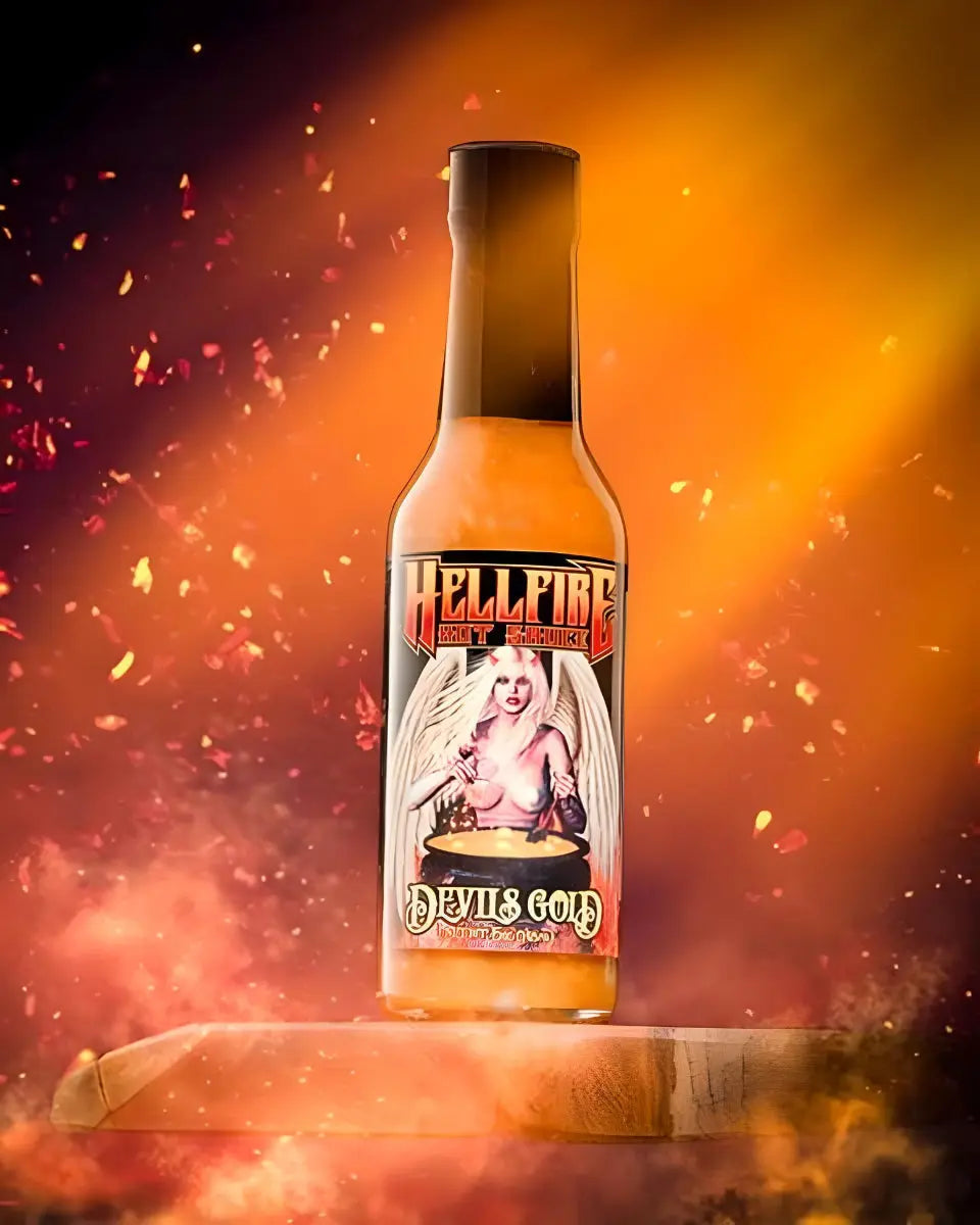 Hellfire Hot Sauce | Devils Gold SHACK Ă SAUCE
