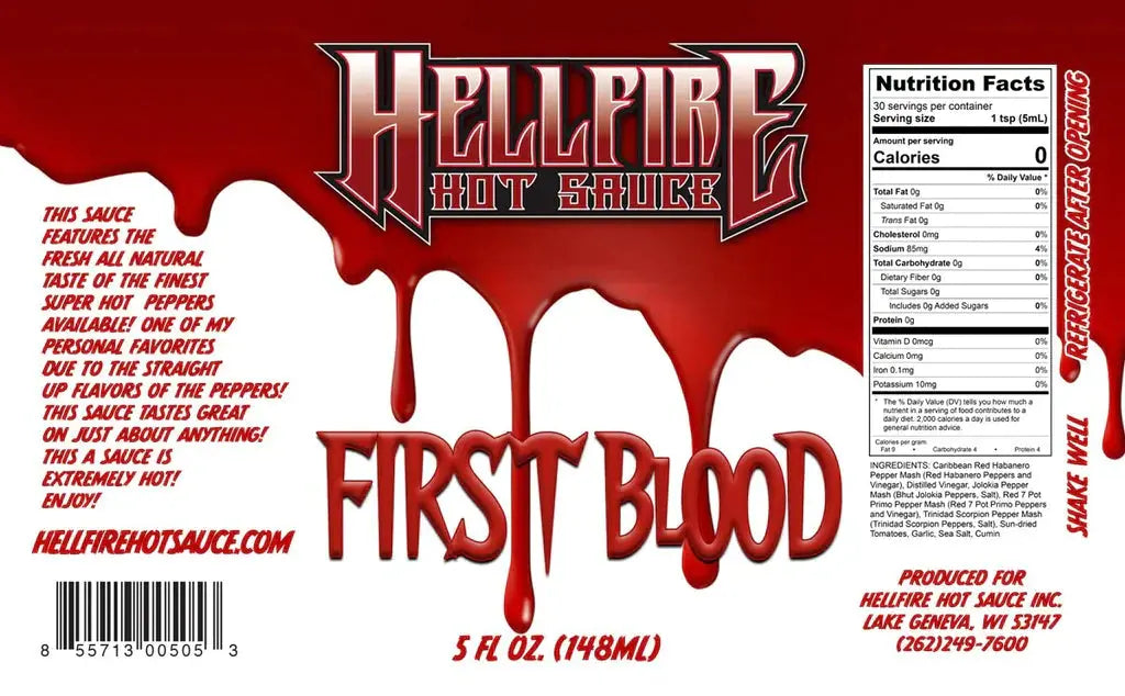 Hellfire Hot Sauce | First Blood SHACK à SAUCE