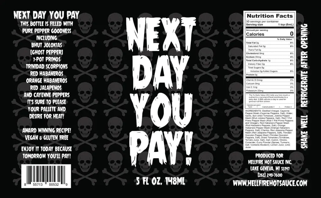 Hellfire Hot Sauce | Next Day You Pay! SHACK à SAUCE