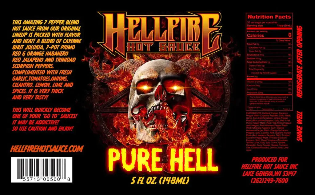 Hellfire Hot Sauce | Pure Hell SHACK Ă SAUCE