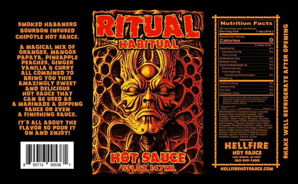 Hellfire Hot Sauce | Ritual Habitual SHACK à SAUCE