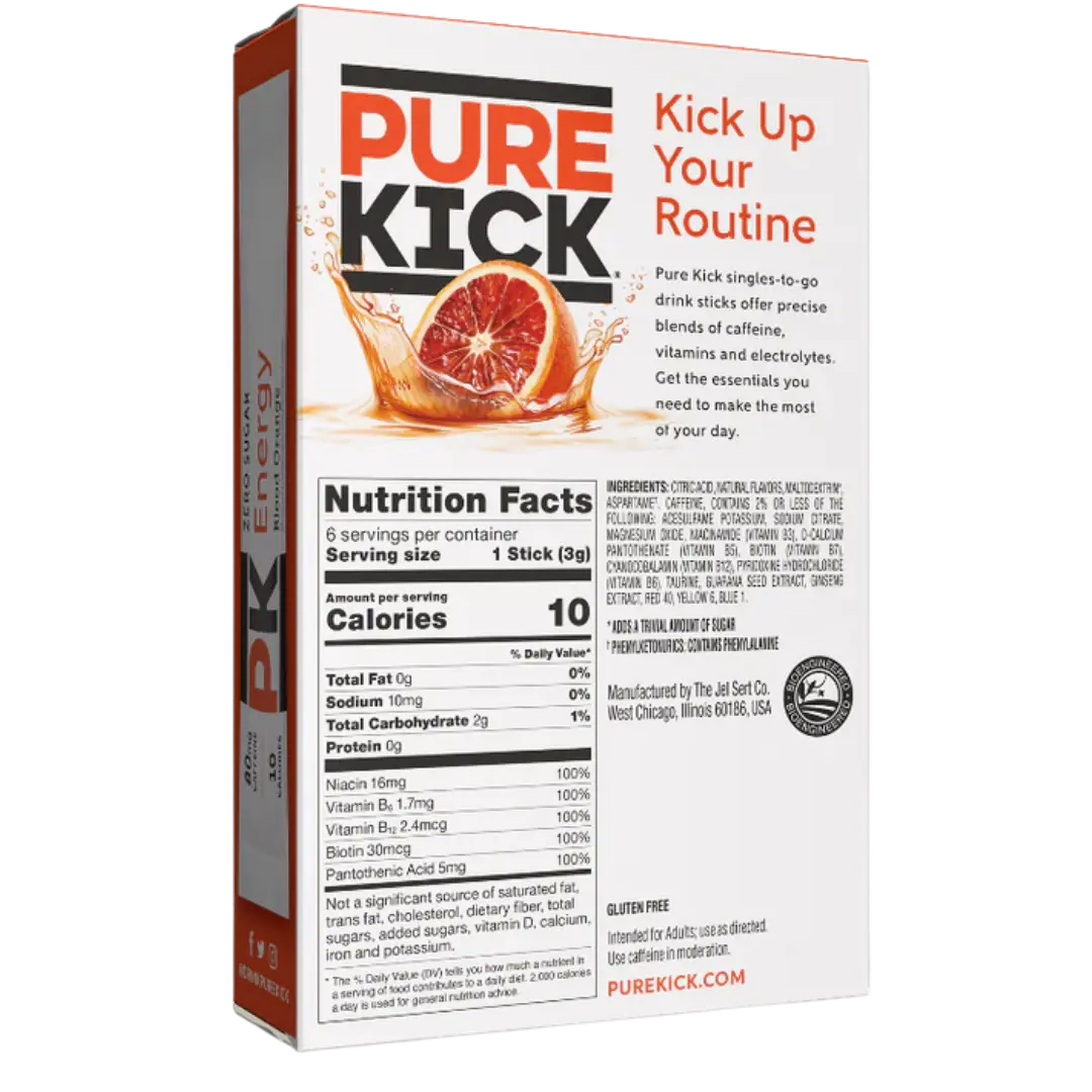 Pure Kick | Energy Singles To Go - Blood Orange Pure Kick