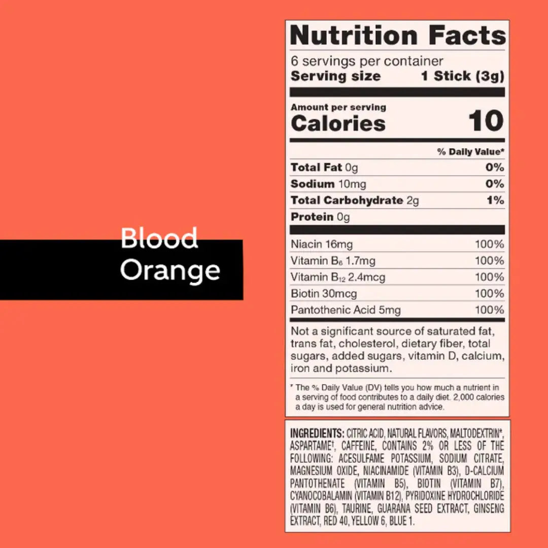 Pure Kick | Energy Singles To Go - Blood Orange Pure Kick