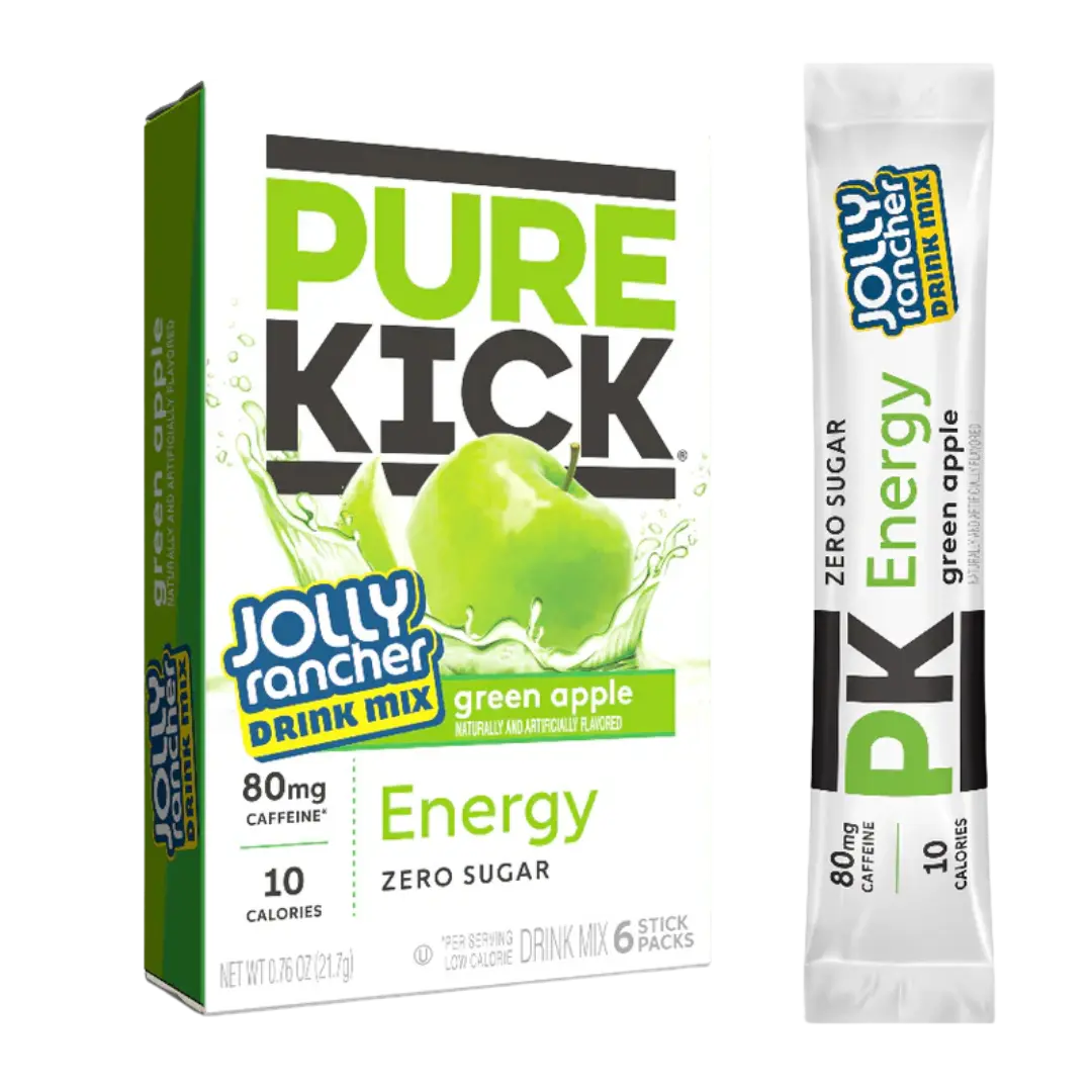 Pure Kick | Energy Singles To Go - Jolly Rancher - Green Apple Pure Kick