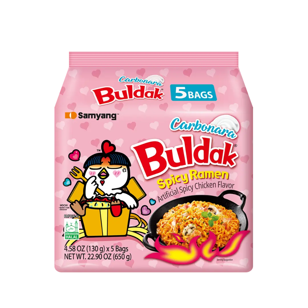 Samyang - Buldak | Hot Chicken Flavor - Carbonara 5X SHACK à SAUCE