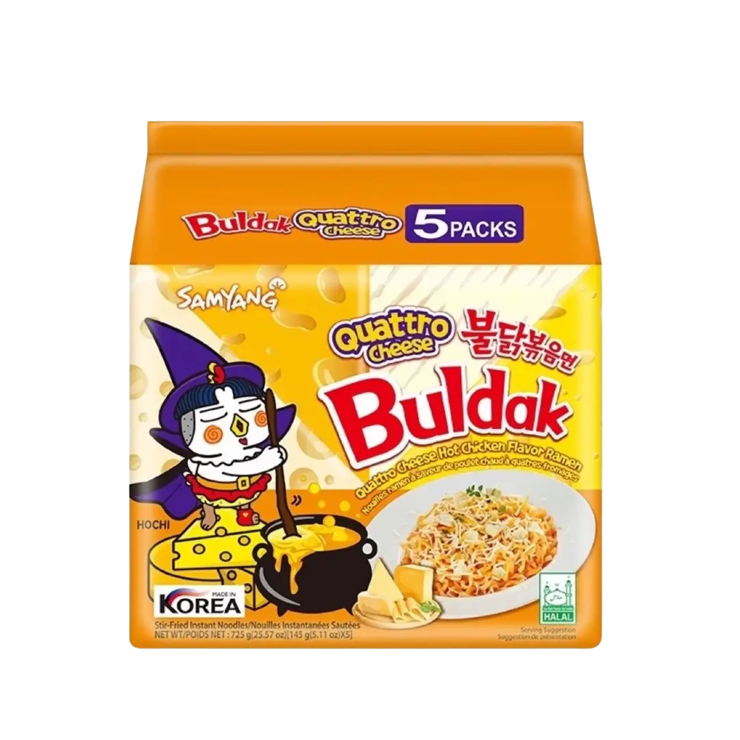 Samyang - Buldak | Hot Chicken Flavor - Quattro Cheese 5X SHACK à SAUCE
