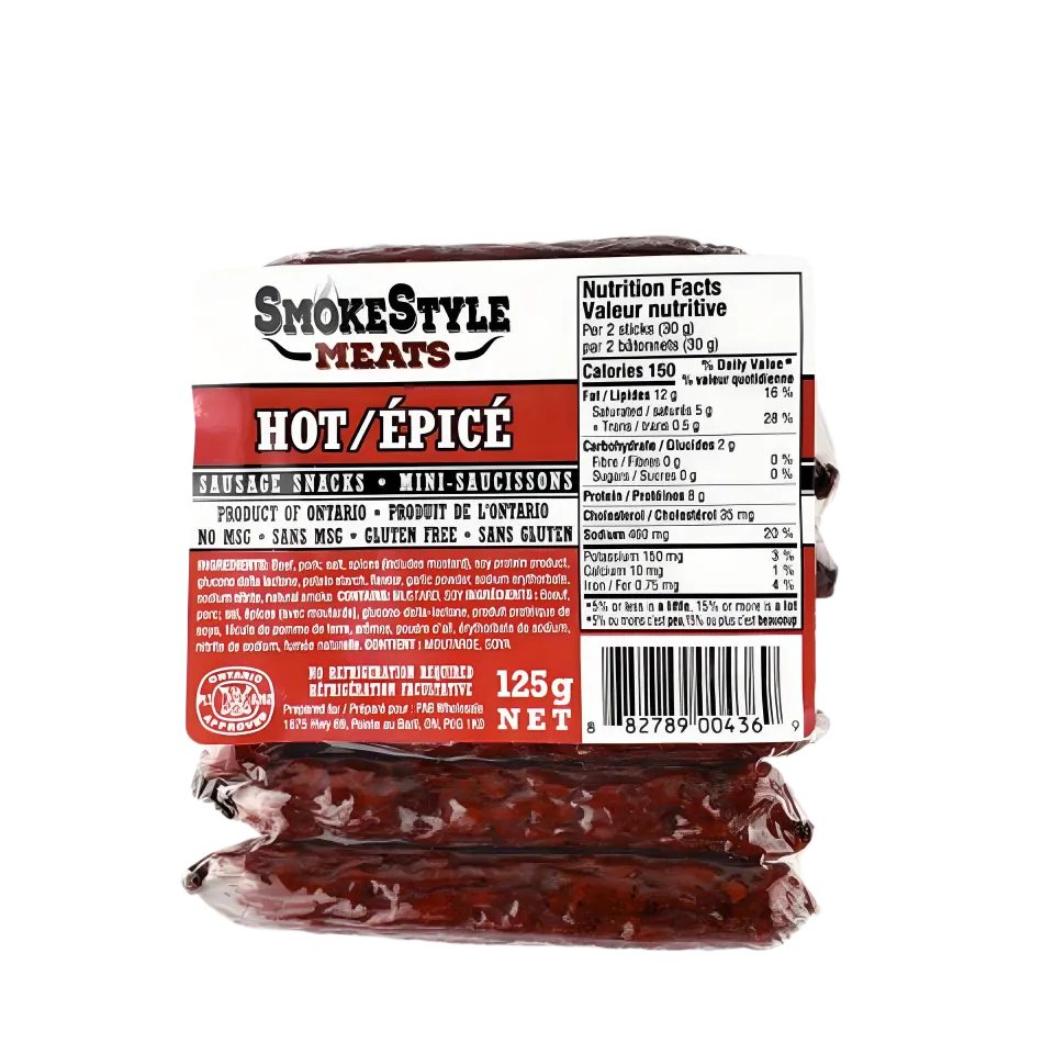 SmokeStyle Meats - PAB | Épicé - Paquet de 8 SmokeStyle Meats - PAB