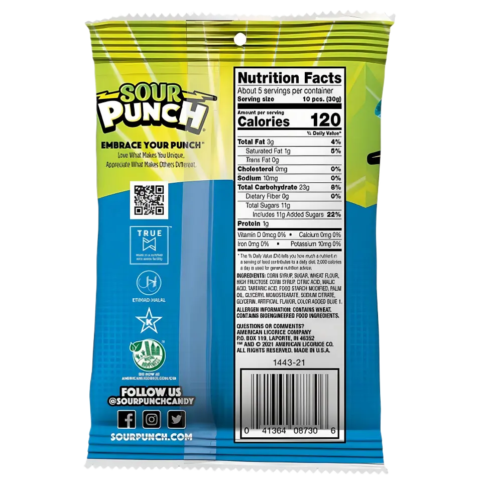 Sour Punch | Bites - Blue Raspberry SHACK Ă SAUCE