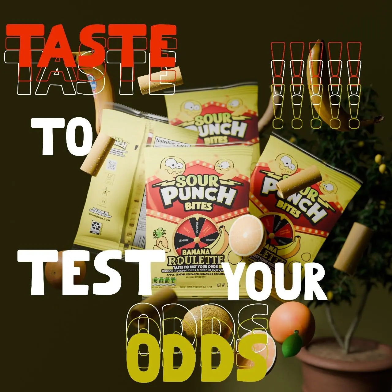 Sour Punch | Bites - Roulette - Banana SHACK à SAUCE