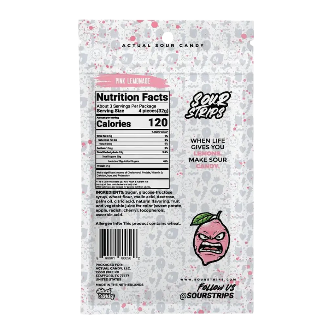 Sour Strips | Pink Lemonade SHACK à SAUCE