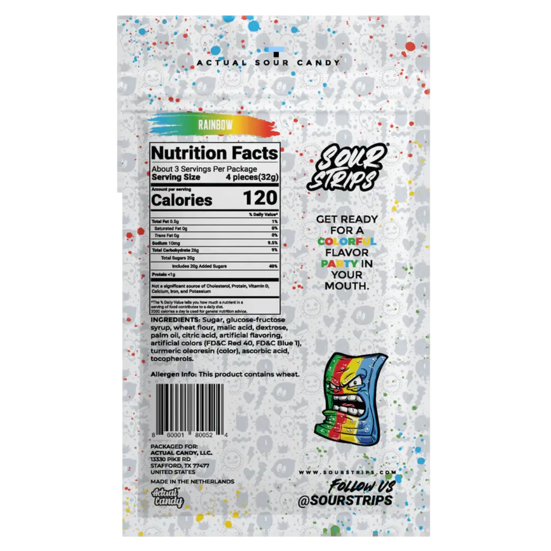 Sour Strips | Rainbow Sour Strips