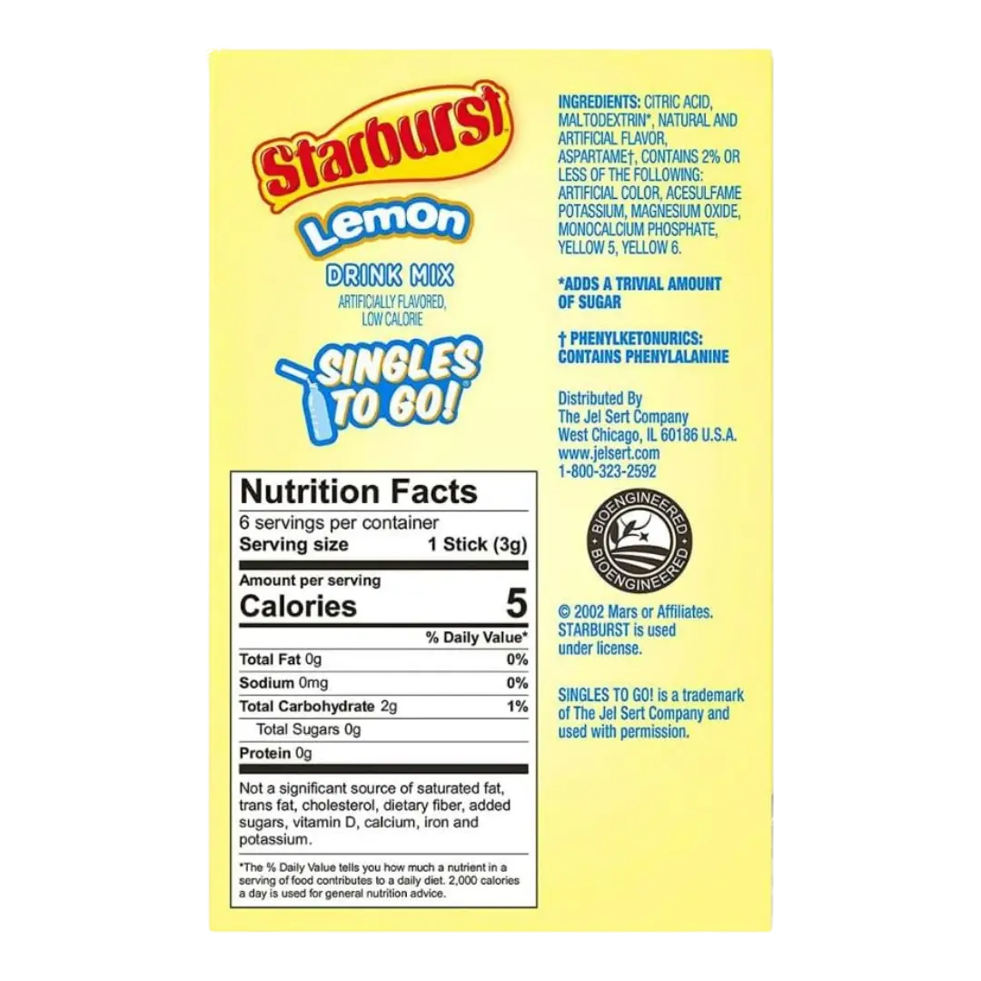 Starburst | Singles To Go - Lemon Starburst Company
