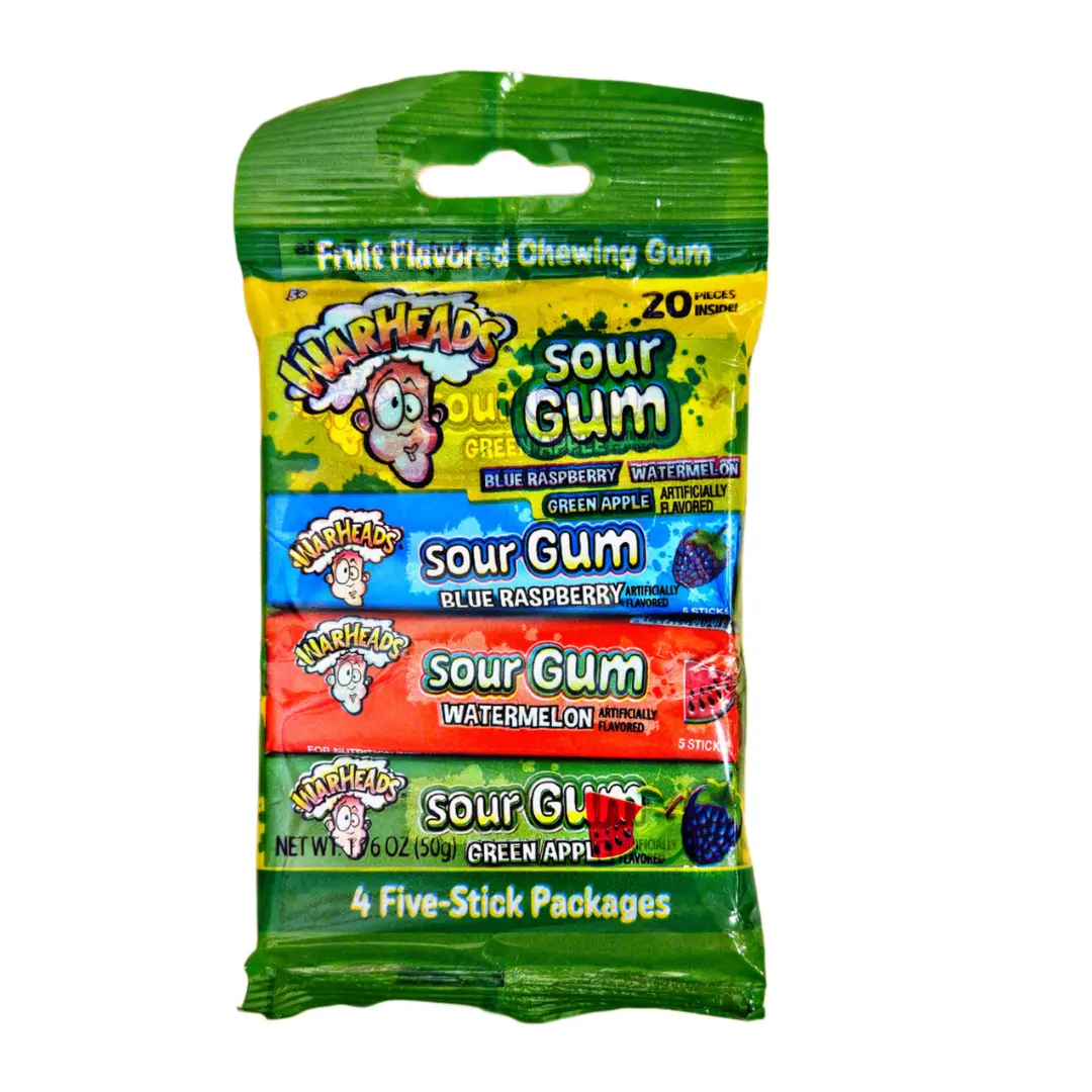 Warheads | Sour Gum - Four Pack Shack Ă Sauce
