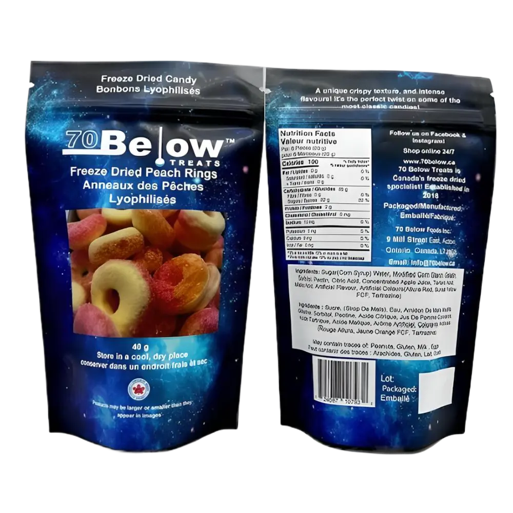 70 Below Treats | Freeze Dried - Peach Rings SHACK à SAUCE