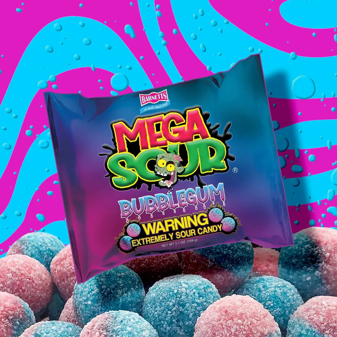 Barnetts Sweets | Mega Sour - Bubblegum Shack à Sauce