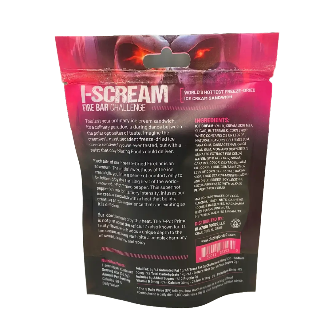 Blazing Foods | I-Scream Firebar - CHALLENGE SHACK à SAUCE