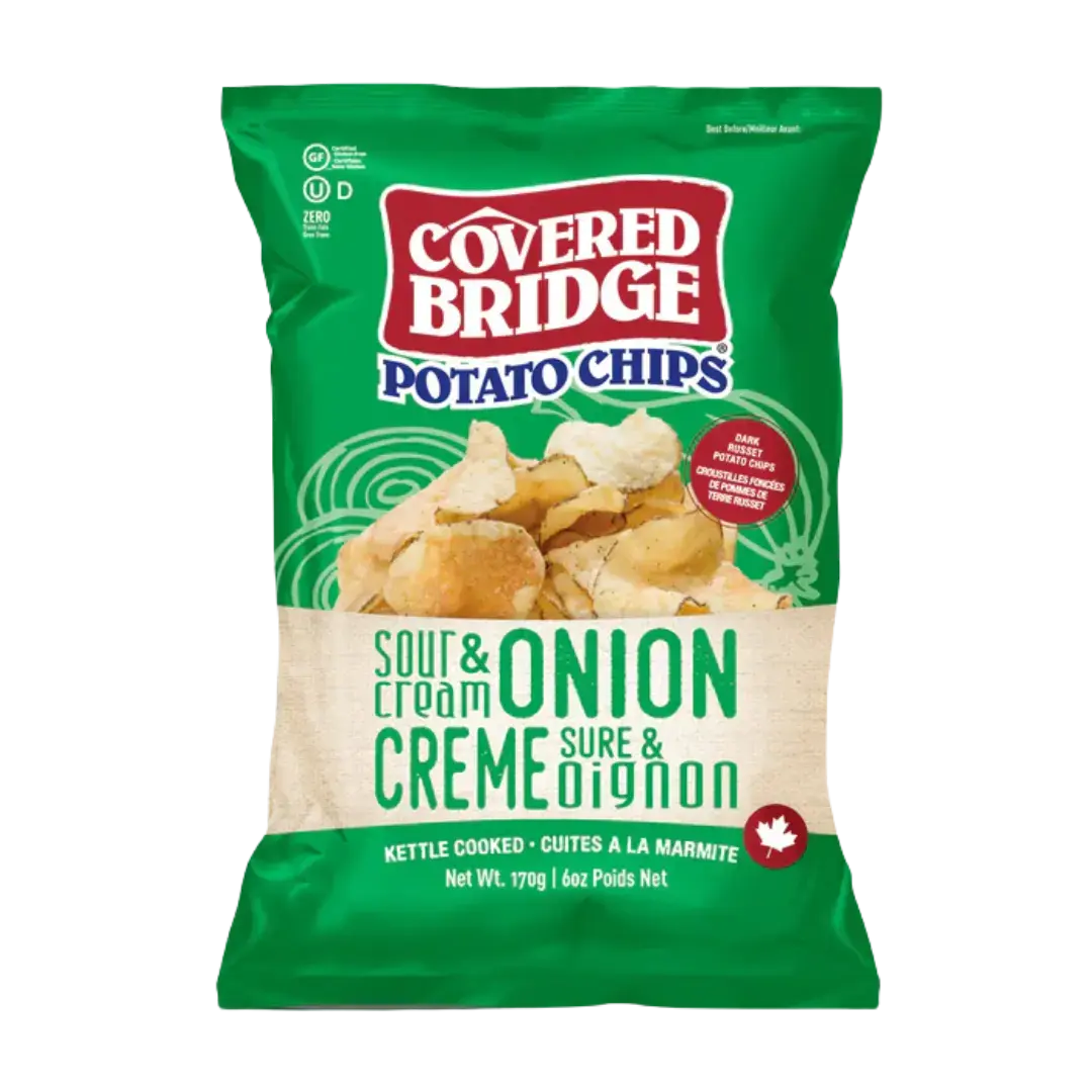 Covered Bridge Chips | Sour Cream & Oignon Shack à Sauce