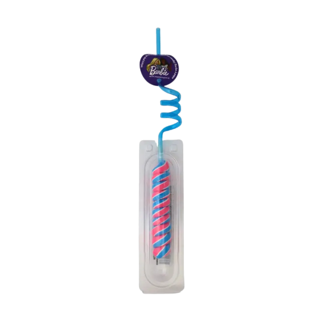 Exclusive Brands | Barbie - Wizzy Pop Straws With Lollipop Exclusive Brands