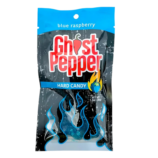 Flamethrower Candy | Ghost Pepper Hard Candy – Blue Raspberry SHACK à SAUCE