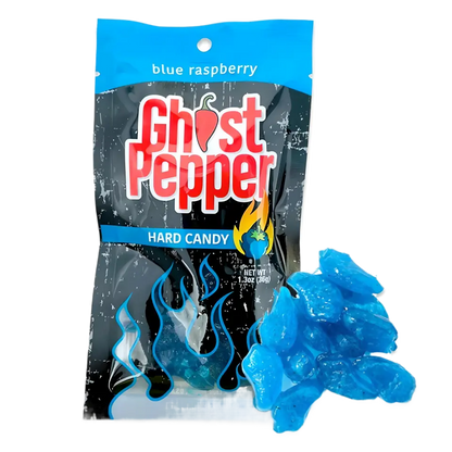 Flamethrower Candy | Ghost Pepper Hard Candy – Blue Raspberry SHACK à SAUCE