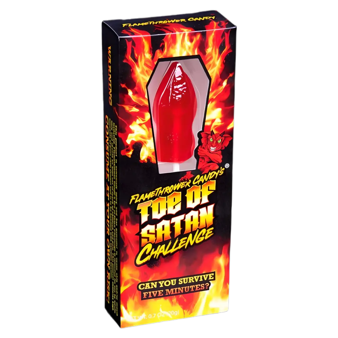 Flamethrower Candy | Toe of Satan 9 million SHU Lollypop - CHALLENGE Flamethrower Candy