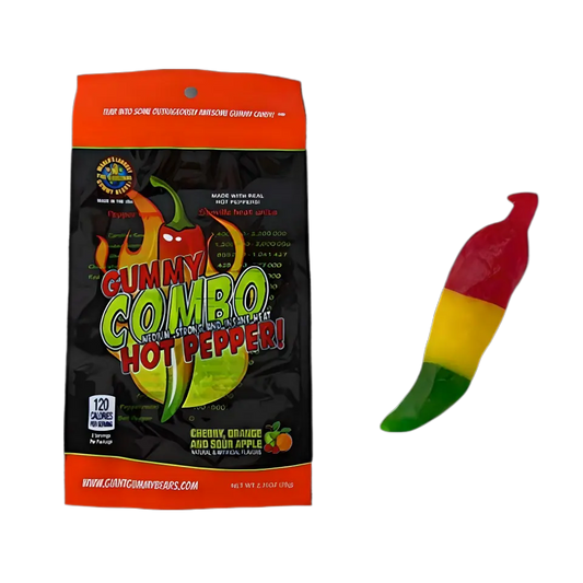 GGB Candies | Gummy Jalapeno/Habanero/Ghost Peppers - Multi-Flavor SHACK à SAUCE