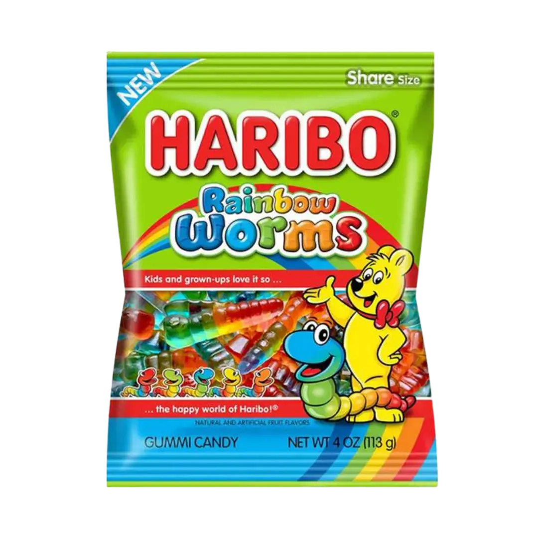 Haribo | Rainbow Worms Haribo | Sour S'ghetti Shack à Sauce