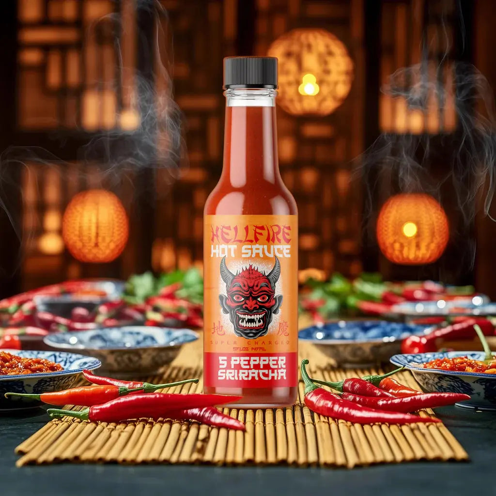 Hellfire Hot Sauce | 5 Pepper Sriracha SHACK à SAUCE
