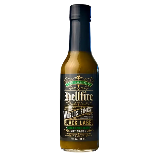 Hellfire Hot Sauce | Black Label Green - Extra Spicy - 148 mL Hellfire Hot Sauce
