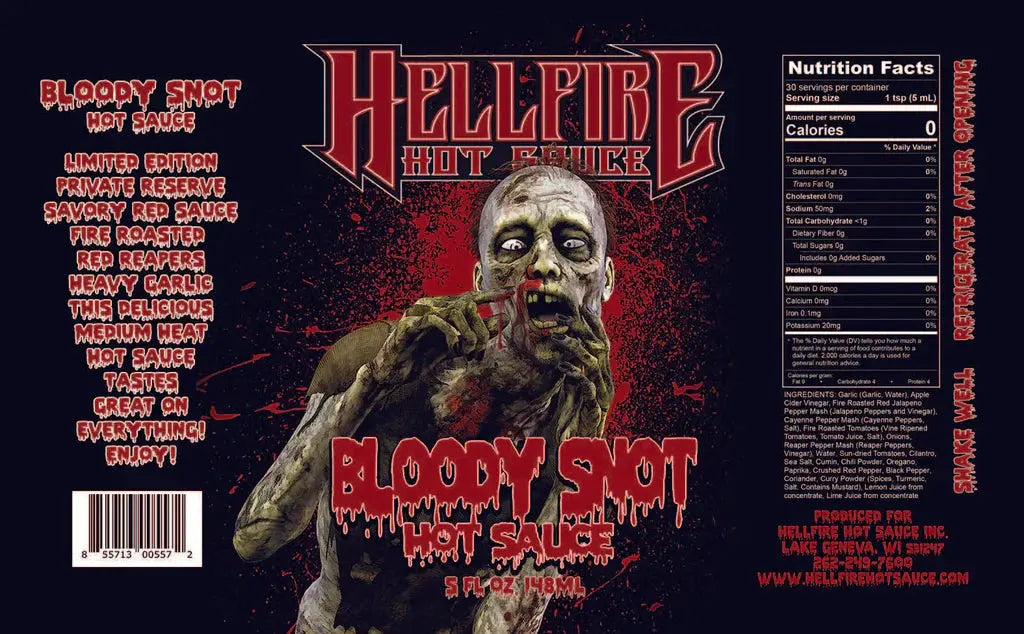 Hellfire Hot Sauce | Bloody Snot SHACK à SAUCE