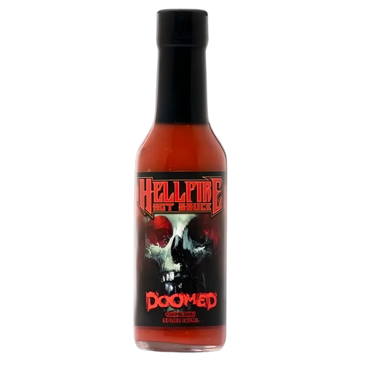 Hellfire Hot Sauce | Doomed avec 6.66 Million SHU extrait de piment SHACK à SAUCE