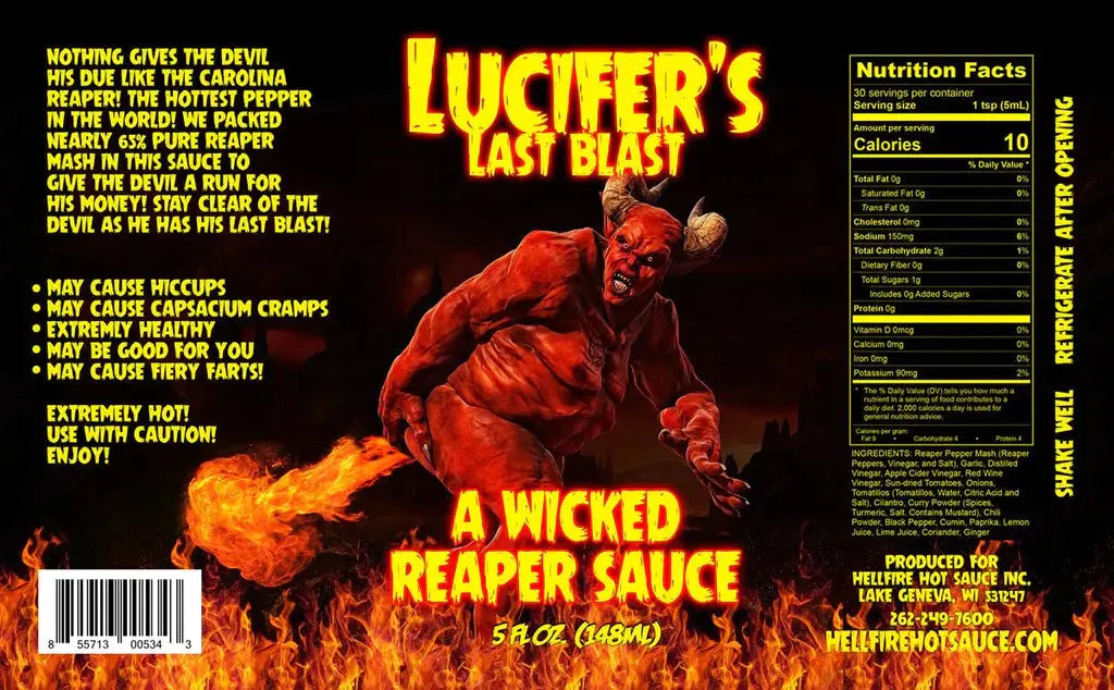 Hellfire Hot Sauce | Lucifer's Last Blast SHACK à SAUCE