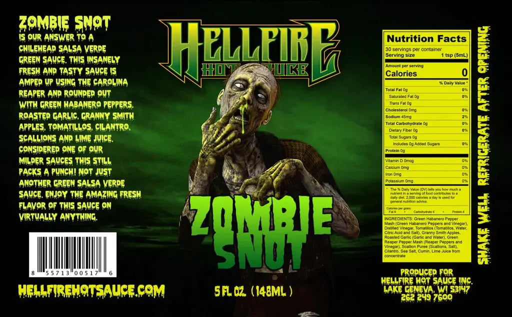 Hellfire Hot Sauce | Zombie Snot SHACK à SAUCE