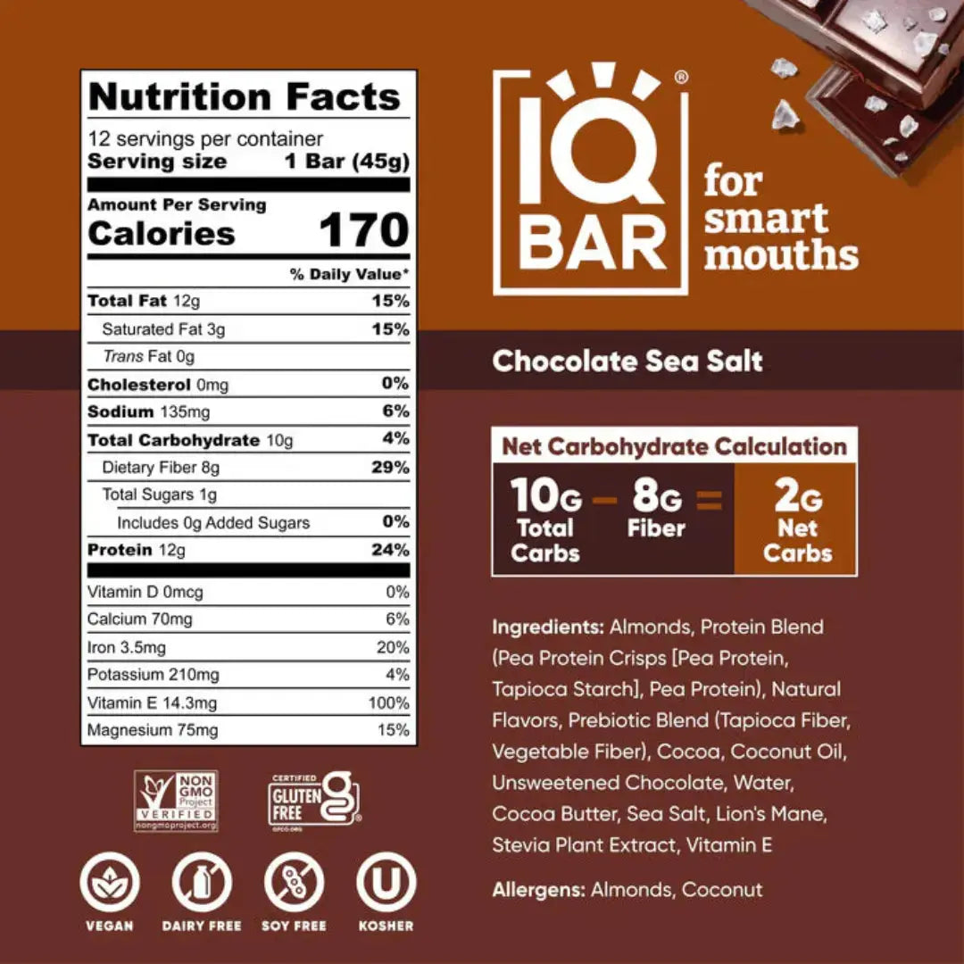 IQ Bar | Chocolate Sea Salt Shack à Sauce