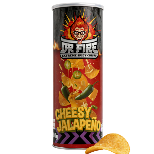 Dr. Fire | Extreme Spicy Crisps - Cheesy Jalapeno