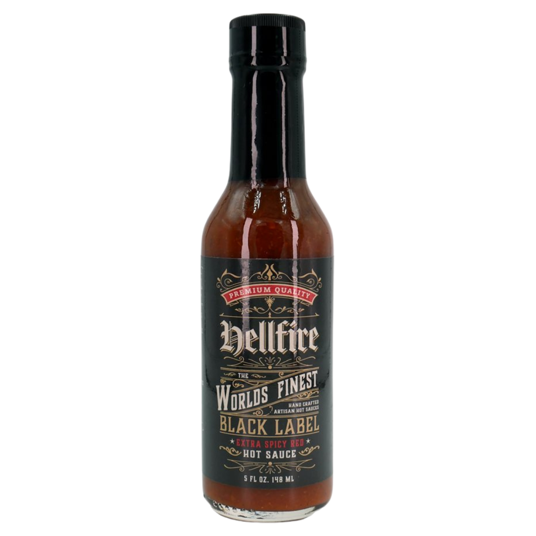 Hellfire Hot Sauce | Black Label Extra Spicy Red