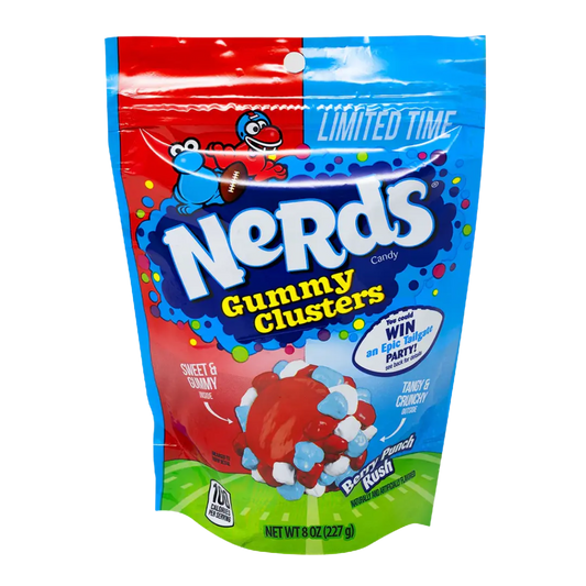 Nerds Candy | Gummy Clusters - Berry Punch Rush - 8oz Shack à Sauce