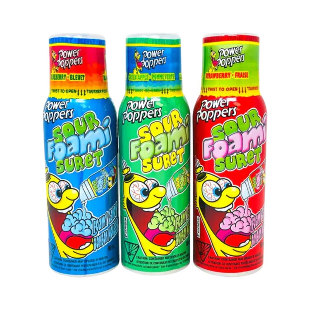 Power Poppers | Sour Foami ‎Regal Confections
