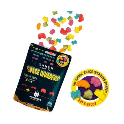 Powerbears | Gamer Gummies - Space Invaders Gummytec Corp
