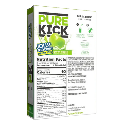 Pure Kick | Energy Singles To Go - Jolly Rancher - Green Apple Pure Kick
