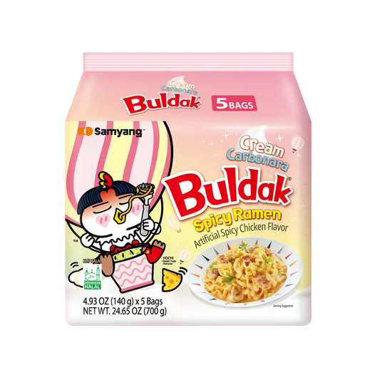 Samyang - Buldak | Hot Chicken Flavor - Cream Carbonara 5X SHACK à SAUCE