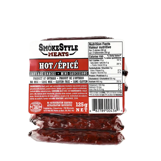 SmokeStyle Meats - PAB | Épicé - Paquet de 8 SmokeStyle Meats - PAB