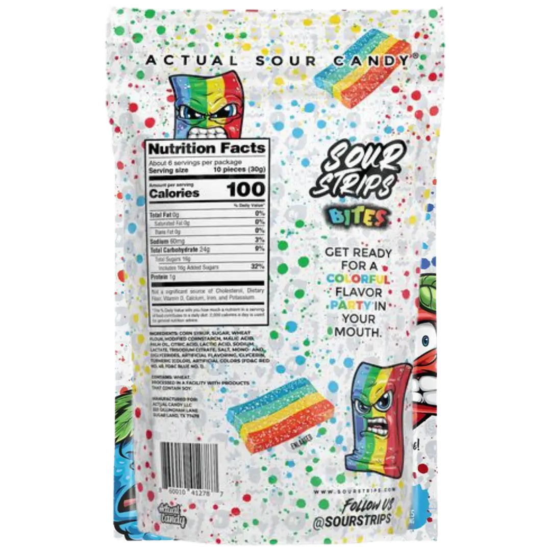 Sour Strips | Bites - Rainbow Shack à Sauce